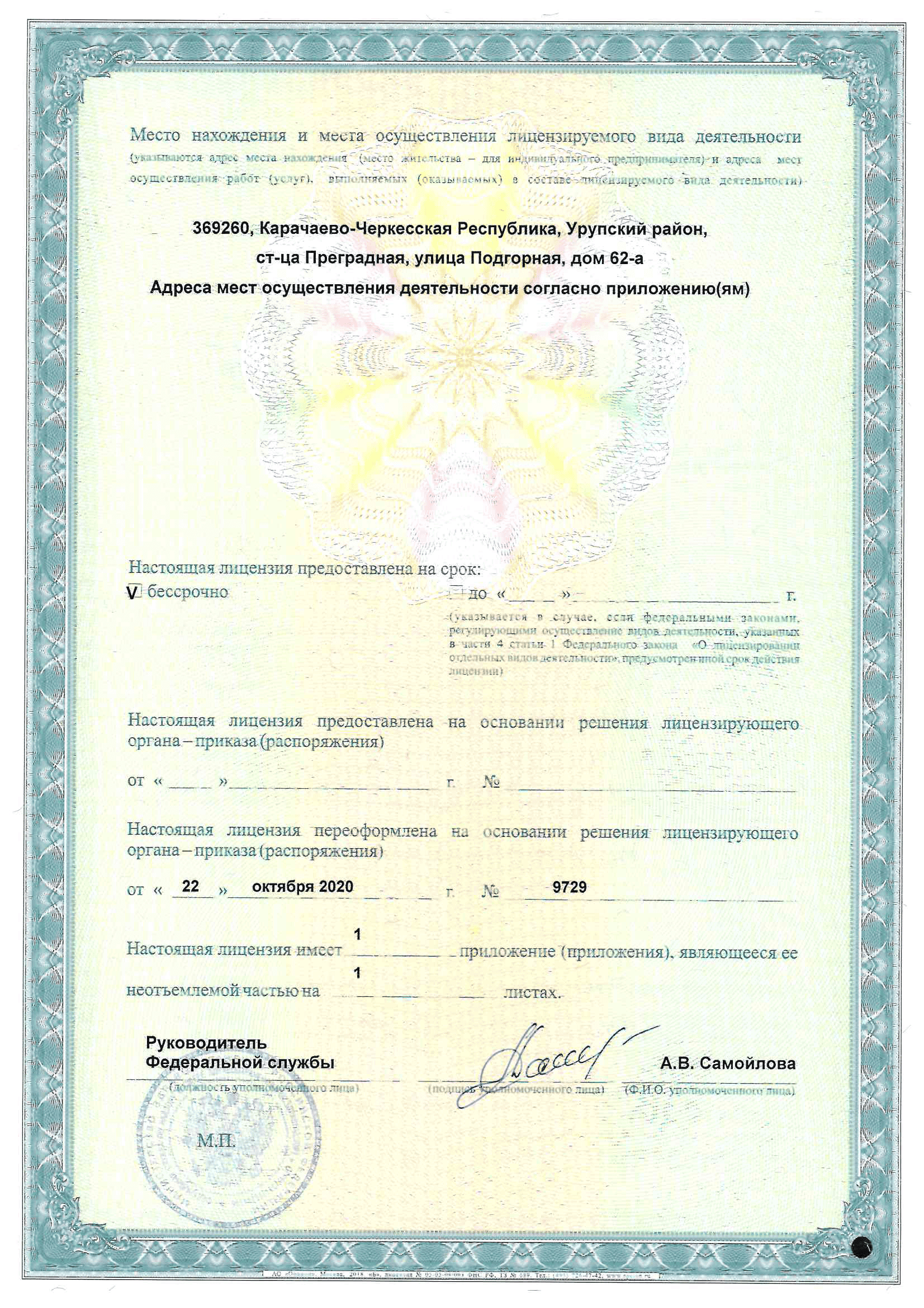 Фармацевтическая лицензия